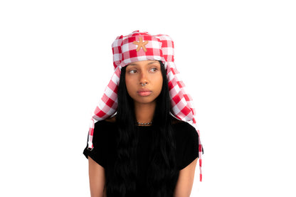 GINGHAM TRAPPER HAT